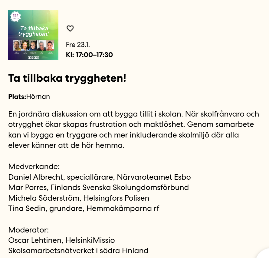 Educa Ta tillbaka tryggheten